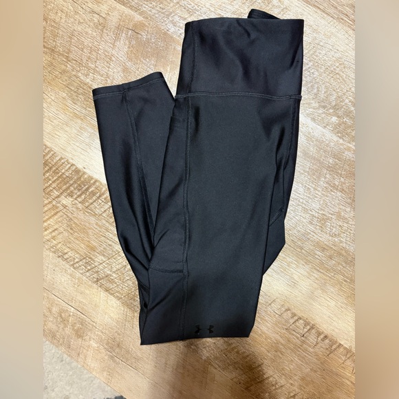 Under Armour Jet Black Performance Leggings - Picture 1 of 7